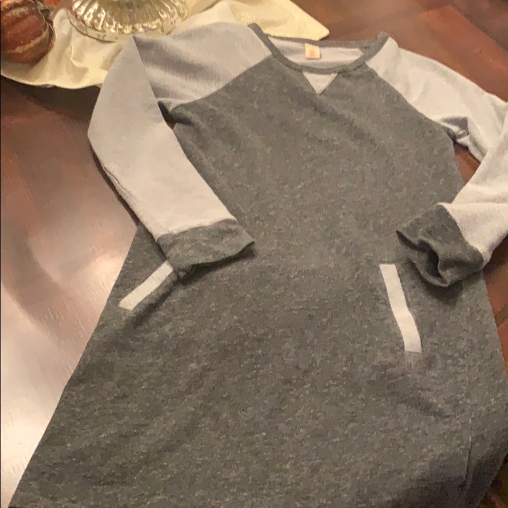 Harper Canyon Girls M (8/10) Gray Knit Dress